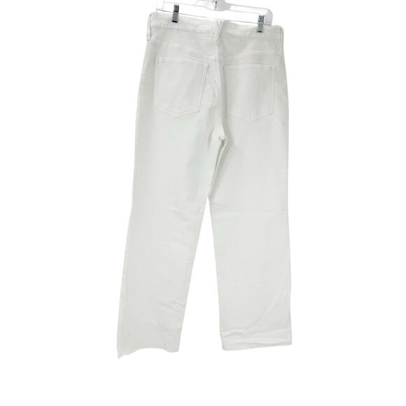 J. Crew Full-Length Slim Fit Wide-Leg Jeans in Denim White Size 30 NWT - Picture 3 of 16